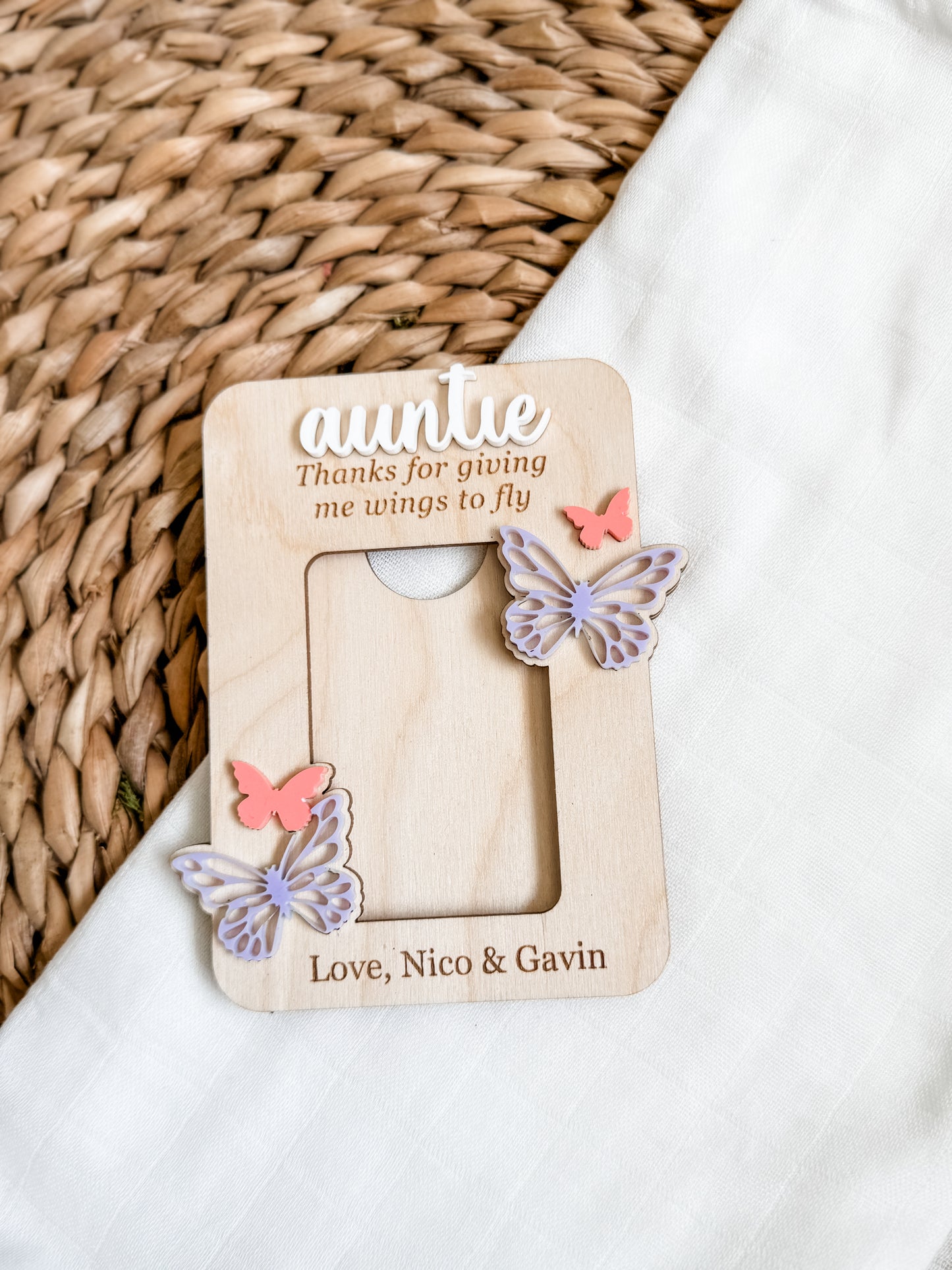 Butterfly Frame Fridge Magnet (Personalized)