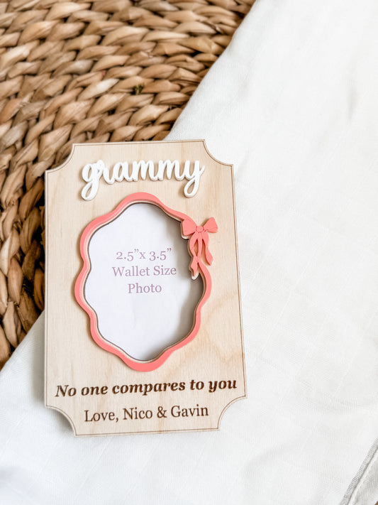 Bow Frame Fridge Magnet (Personalized)