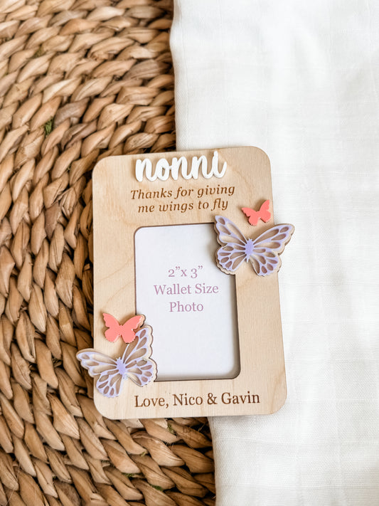 Butterfly Frame Fridge Magnet (Personalized)